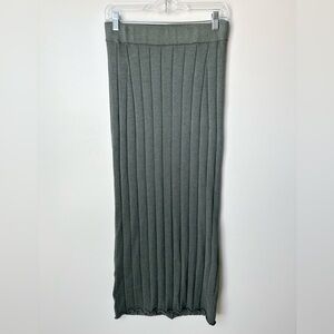 Peruvian Connection Pima Cotton Ribbed Stretch Maxi Skirt
